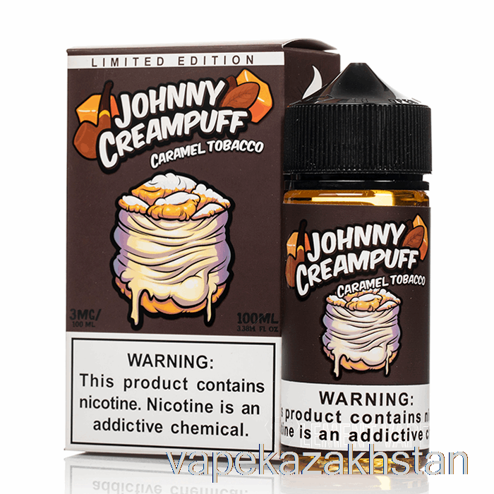 Vape Disposable Caramel Tobacco - Johnny Creampuff - 100mL 6mg